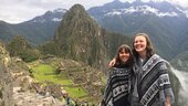 Dorothea Hellersberg in der Ruinenstadt Machu Picchu